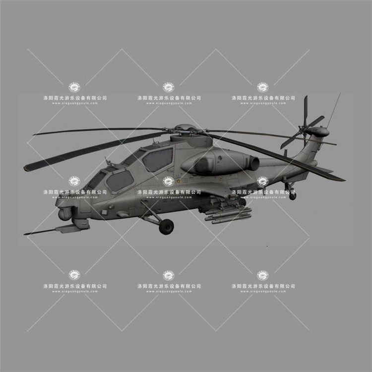 宜黄武装直升机3D模型
